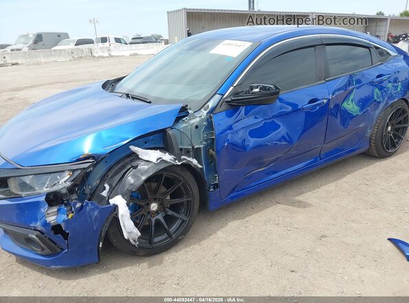 19XFC2F89LE211445 2020 HONDA CIVIC Blue Widok z przodu