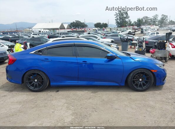 19XFC2F89LE211445 2020 HONDA CIVIC Blue Widok zestawu wskaźników
