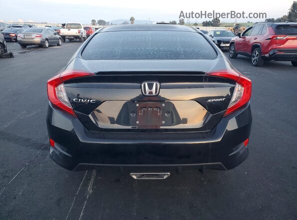 19XFC2F8XLE209316 2020 HONDA CIVIC Black Հետևի տեսք