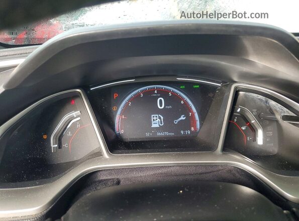 19XFC2F8XLE209316 2020 HONDA CIVIC Black Սարքավորումների վահանակի տեսք