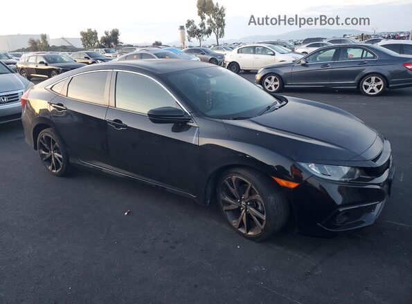19XFC2F8XLE209316 2020 HONDA CIVIC Black Առջևի աջ