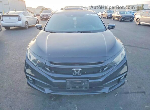 19XFC2F8XLE209316 2020 HONDA CIVIC Black Դիմացի տեսք