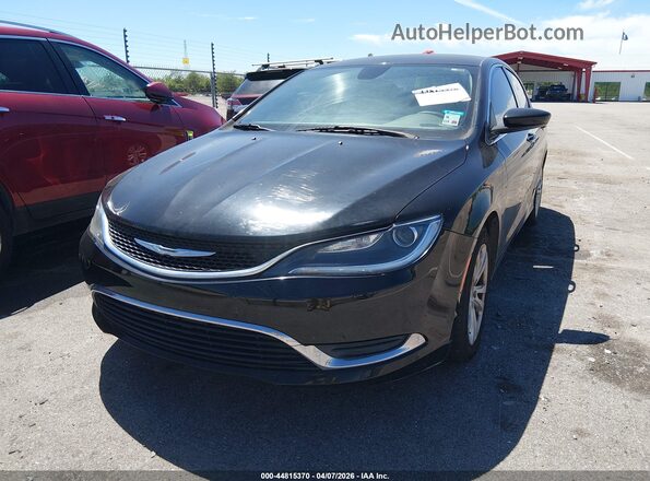 1C3CCCAB1GN145586 2016 CHRYSLER 200 Black Передня ліва чверть