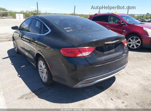 1C3CCCAB1GN145586 2016 CHRYSLER 200 Black Задня ліва чверть