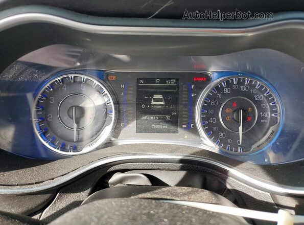 1C3CCCAB3GN127901 2016 CHRYSLER 200 Gray ხელსაწყოთა პანელის ხედი