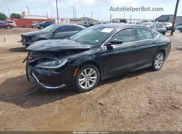1C3CCCAB3GN152166 2016 CHRYSLER 200 Black Front left