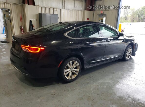 1C3CCCAB4GN110797 2016 CHRYSLER 200 Черный Задняя правая четверть