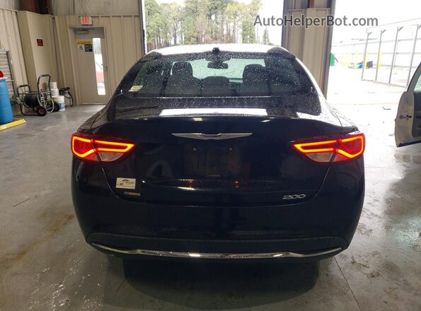 1C3CCCAB4GN110797 2016 CHRYSLER 200 Черный Вид сзади