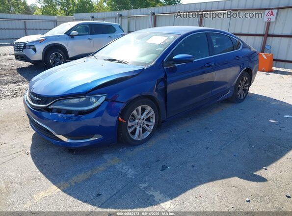 1C3CCCAB6HN511642 2017 CHRYSLER 200 Blue Առջևի ձախ երեք քառորդ տեսարան