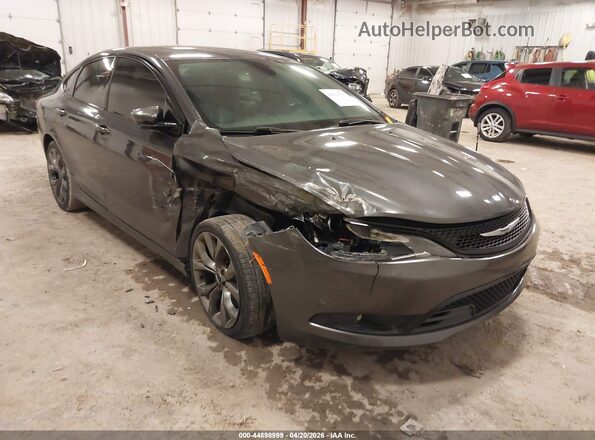 1C3CCCBB6GN146005 2016 CHRYSLER 200 Gray Widok z przodu