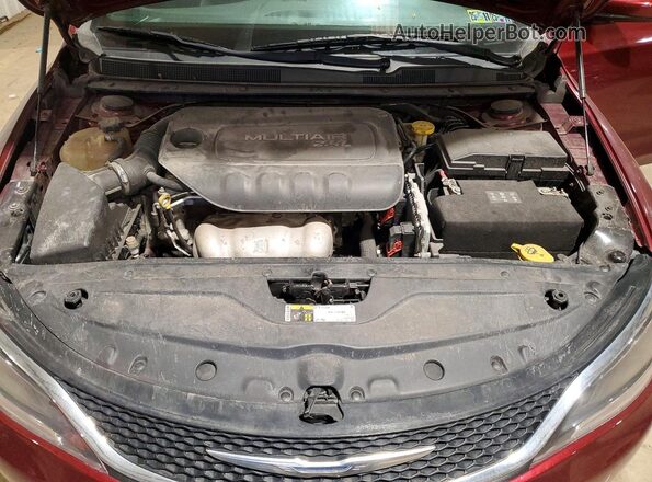 1C3CCCBB8GN161055 2016 CHRYSLER 200 Red Vista interior trasera