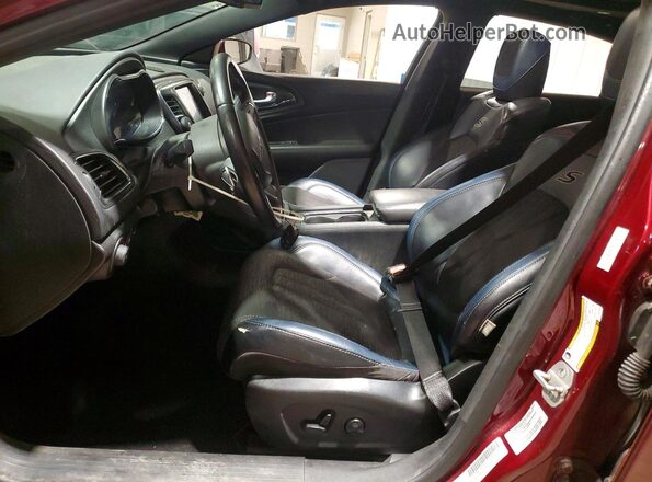 1C3CCCBB8GN161055 2016 CHRYSLER 200 Red Vista interior delantera