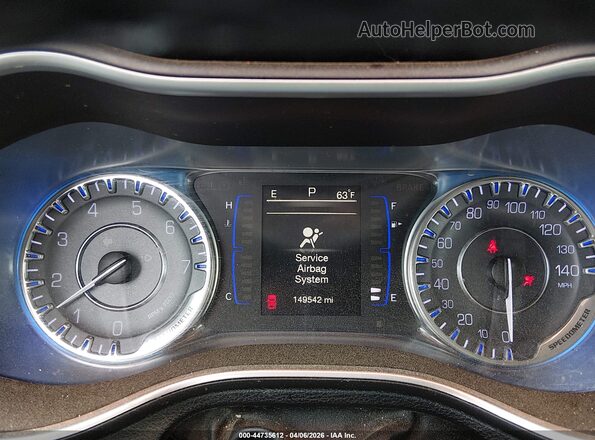 1C3CCCFB6HN512007 2017 CHRYSLER 200 Dark Blue Rear seats view