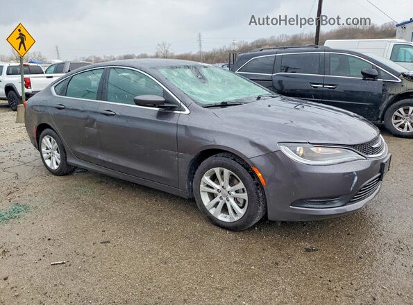 1C3CCCFB8HN505849 2017 CHRYSLER 200 Gray Przód prawy