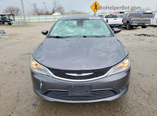 1C3CCCFB8HN505849 2017 CHRYSLER 200 Gray Widok z przodu