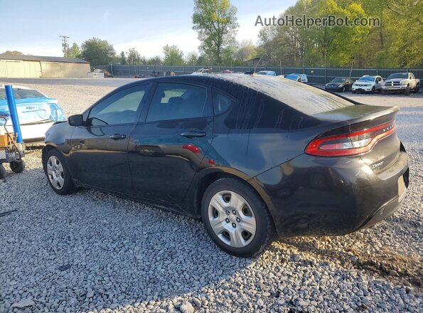 1C3CDFAA1GD593340 2016 DODGE DART Black Задня ліва чверть