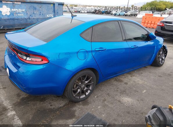 1C3CDFAA1GD728445 2016 DODGE DART Синий Задняя правая четверть
