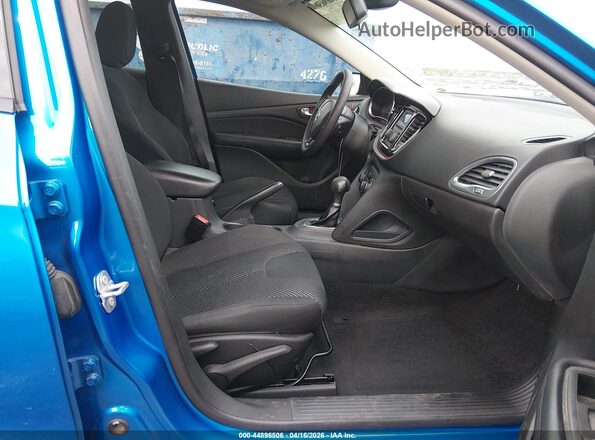 1C3CDFAA1GD728445 2016 DODGE DART Синий Вид салона спереди