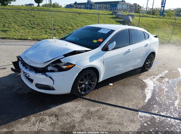 1C3CDFAA5GD577836 2016 DODGE DART Белый Передняя левая четверть