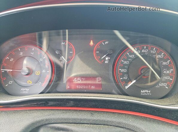1C3CDFBB2GD555140 2016 DODGE DART Gray Вид щитка приладів