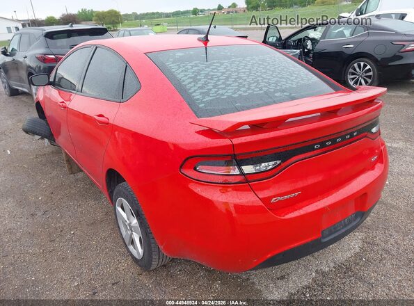 1C3CDFBB4GD764167 2016 DODGE DART Красный Задняя левая четверть