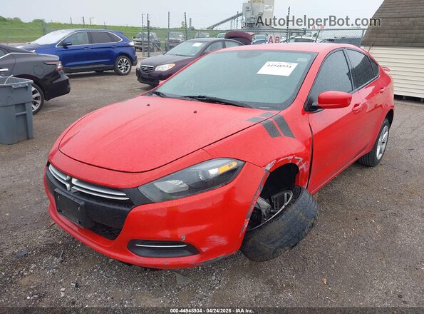 1C3CDFBB4GD764167 2016 DODGE DART Красный Передняя левая четверть