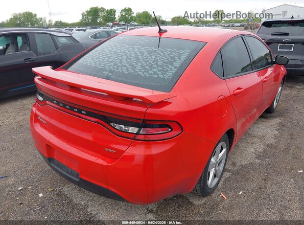 1C3CDFBB4GD764167 2016 DODGE DART Красный Задняя правая четверть