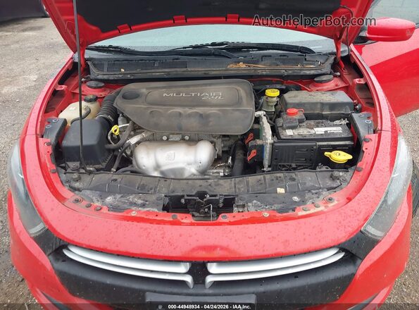 1C3CDFBB4GD764167 2016 DODGE DART Красный Вид сзади
