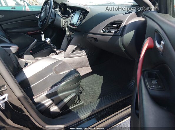 1C3CDFEBXGD704387 2016 DODGE DART Черный Вид салона спереди