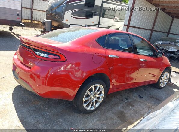 1C3CDFFA4GD821095 2016 DODGE DART Red Widok wnętrza z tyłu