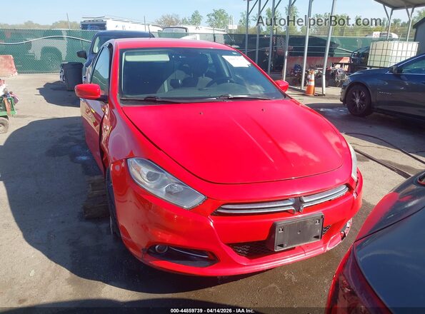 1C3CDFFAXGD820761 2016 DODGE DART Red Widok zestawu wskaźników