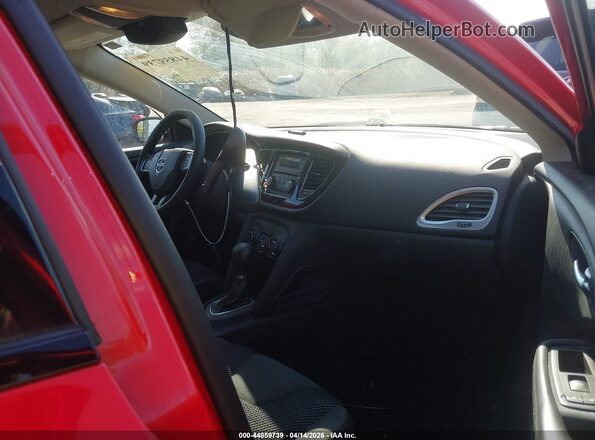 1C3CDFFAXGD820761 2016 DODGE DART Red Widok wnętrza z przodu