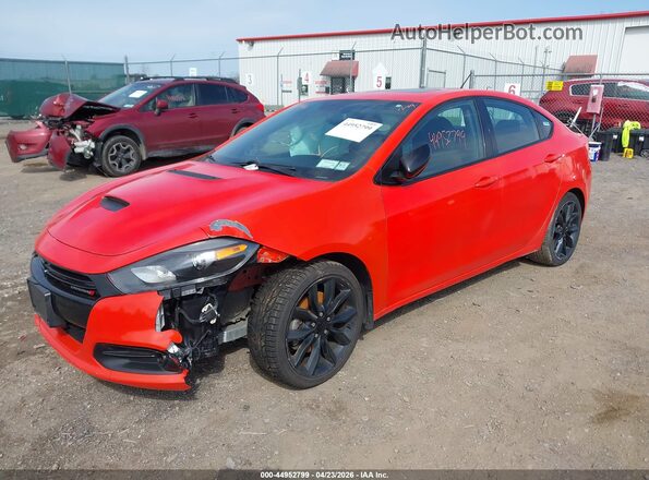 1C3CDFGBXGD791494 2016 DODGE DART Orange Առջևի ձախ երեք քառորդ տեսարան