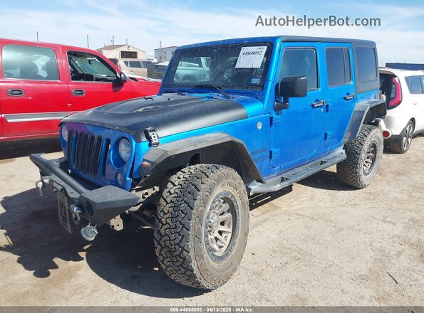 1C4BJWDG1GL251179 2016 JEEP WRANGLER UNLIMITED Blue Front left