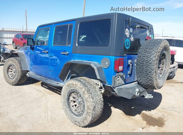 1C4BJWDG1GL251179 2016 JEEP WRANGLER UNLIMITED Blue Rear left