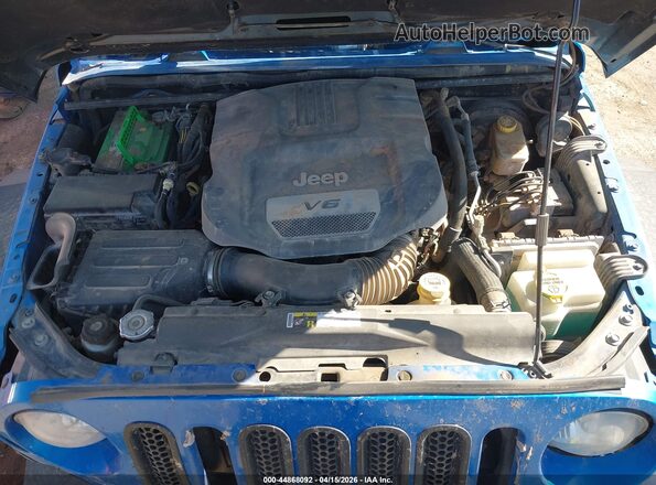 1C4BJWDG1GL251179 2016 JEEP WRANGLER UNLIMITED Blue Rear view