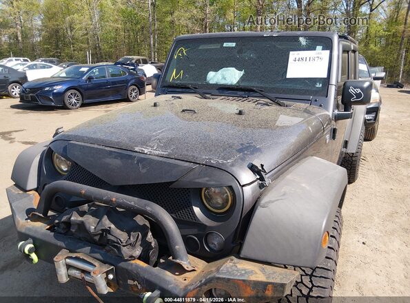 1C4BJWDGXGL206841 2016 JEEP WRANGLER UNLIMITED Gray წინა ხედი