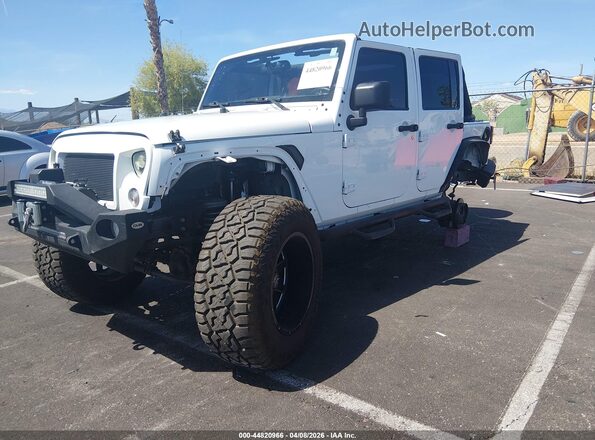 1C4HJWDG2GL162344 2016 JEEP WRANGLER UNLIMITED Белый Передняя левая четверть
