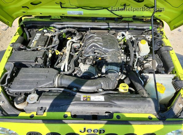 1C4HJWDG9GL295702 2016 JEEP WRANGLER Green Вид підкапотного простору