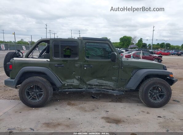 1C4HJXDN5MW766968 2021 JEEP WRANGLER UNLIMITED Green Вид задньої частини салону