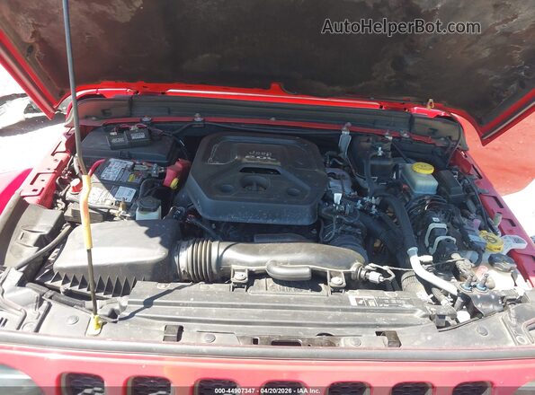 1C4HJXFN7JW255576 2018 JEEP WRANGLER UNLIMITED Red Widok z tyłu