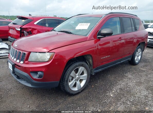 1C4NJCBA0GD567533 2016 JEEP COMPASS Red Vista tres cuartos delantera izquierda