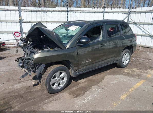 1C4NJCBB3GD543316 2016 JEEP COMPASS Зеленый Передняя левая четверть