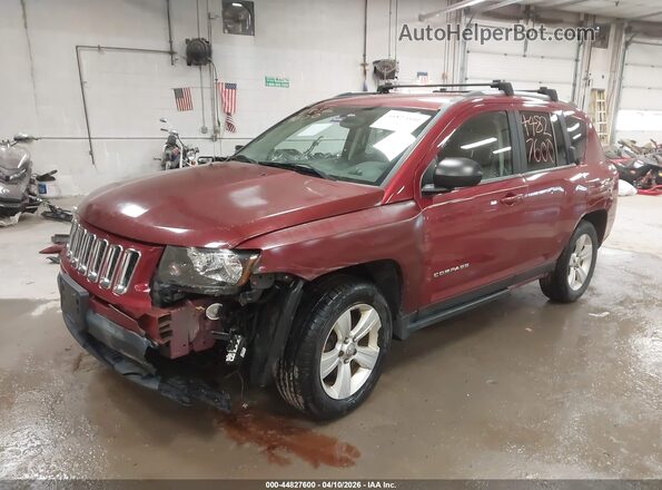 1C4NJDBB9GD509676 2016 JEEP COMPASS Red Առջևի ձախ երեք քառորդ տեսարան