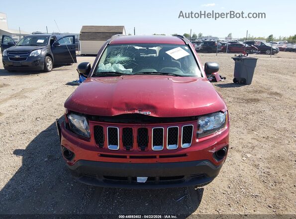 1C4NJDBBXGD686771 2016 JEEP COMPASS Красный Вид щитка приборов