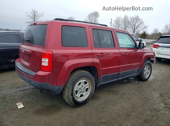 1C4NJPBA3GD636738 2016 JEEP PATRIOT Maroon Задня права чверть