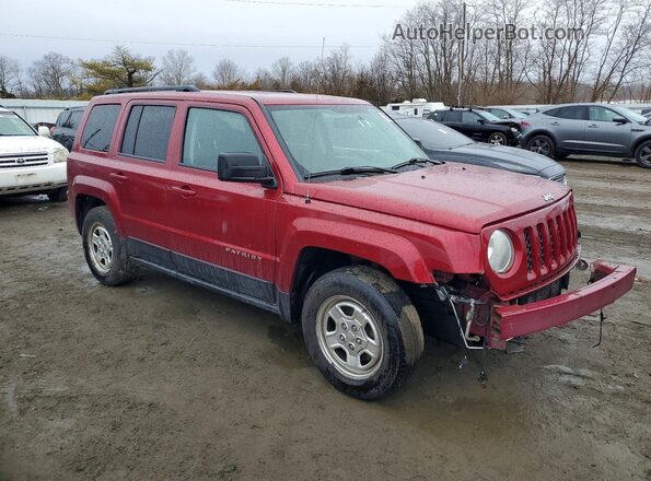 1C4NJPBA3GD636738 2016 JEEP PATRIOT Maroon Передня права чверть