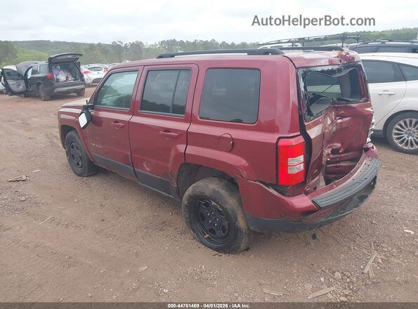 1C4NJPBA4GD643214 2016 JEEP PATRIOT Maroon Задня ліва чверть