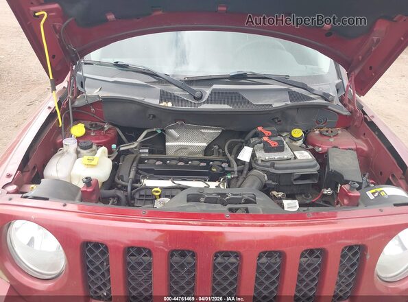 1C4NJPBA4GD643214 2016 JEEP PATRIOT Maroon Вид ззаду