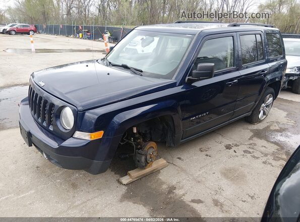 1C4NJRFB6GD782372 2016 JEEP PATRIOT Navy წინა მარცხენა ხედი სამი მეოთხედიდან
